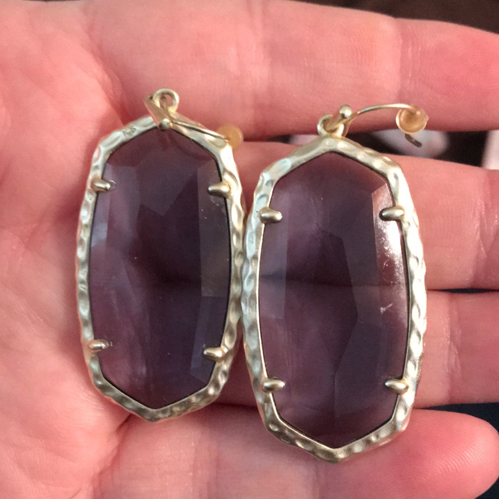 Kendra Scott light purple earrings